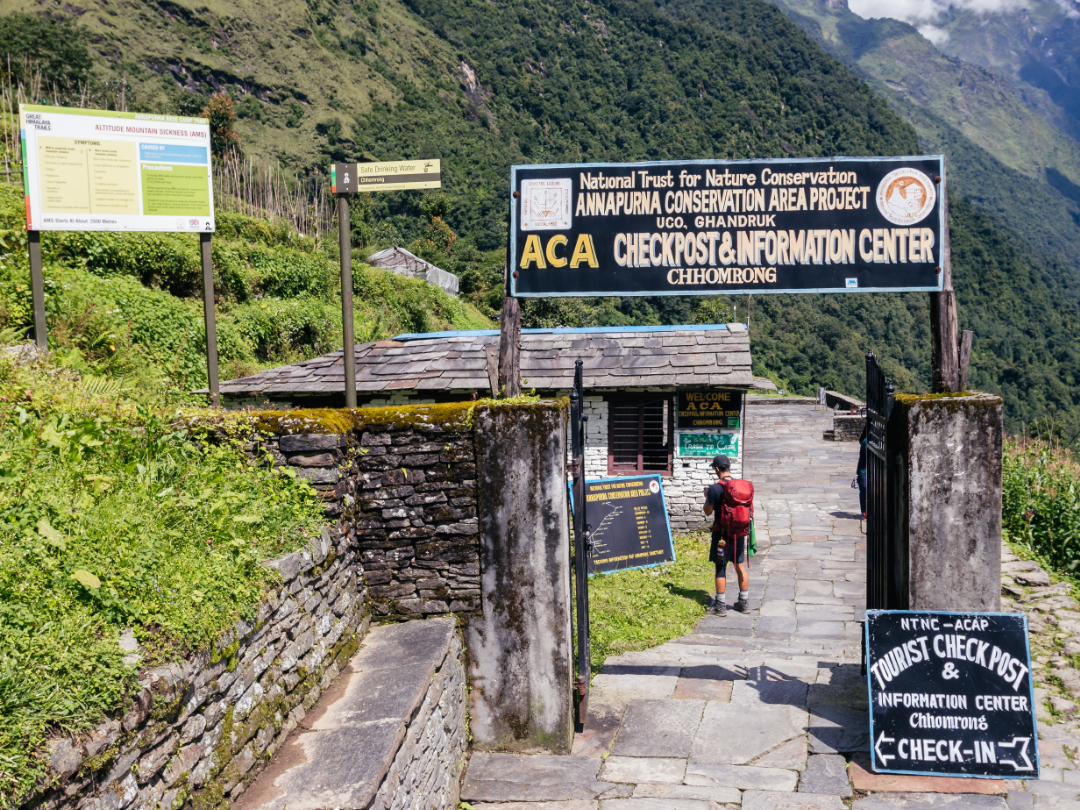 ABC Permit Checkpoint in Chhomrong